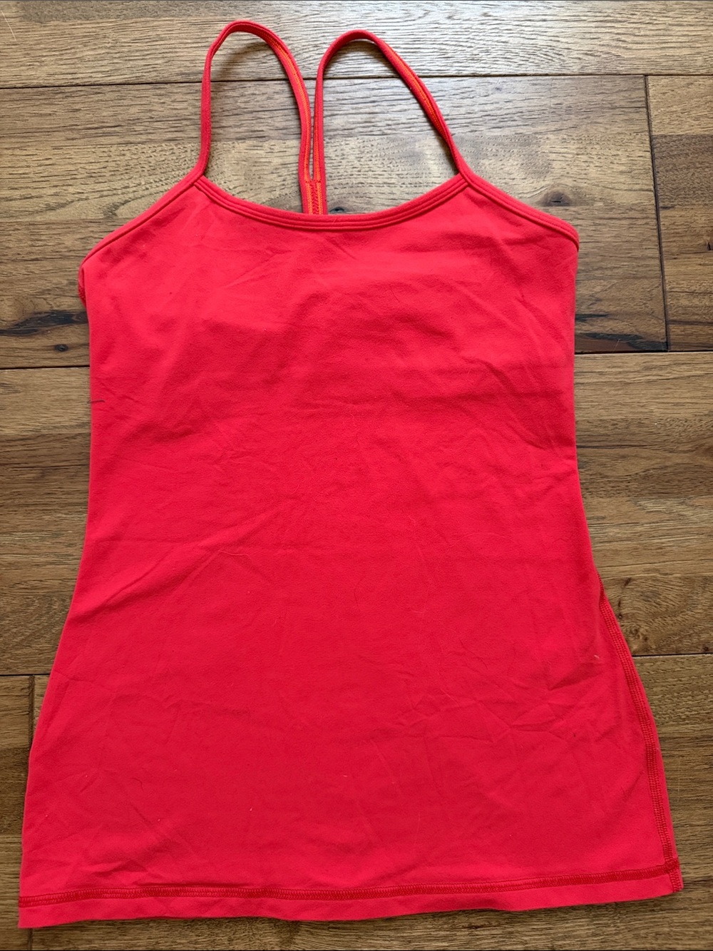 Lululemon Power Y Tank Built In Bra Tomato Red Size 4 or 6